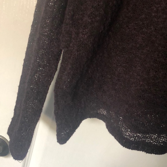 AE American Eagle Plum Purple Knit High Mock Neck Pullover Sweater - Picture 11 of 11